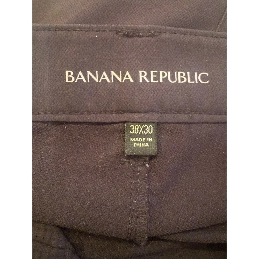 Banana Republic Pants Men's 38x30 Black Microfiber Fast Dry Golfing